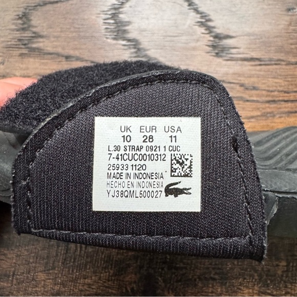 Lacoste Kids Black Slide Sandals - Picture 5 of 6